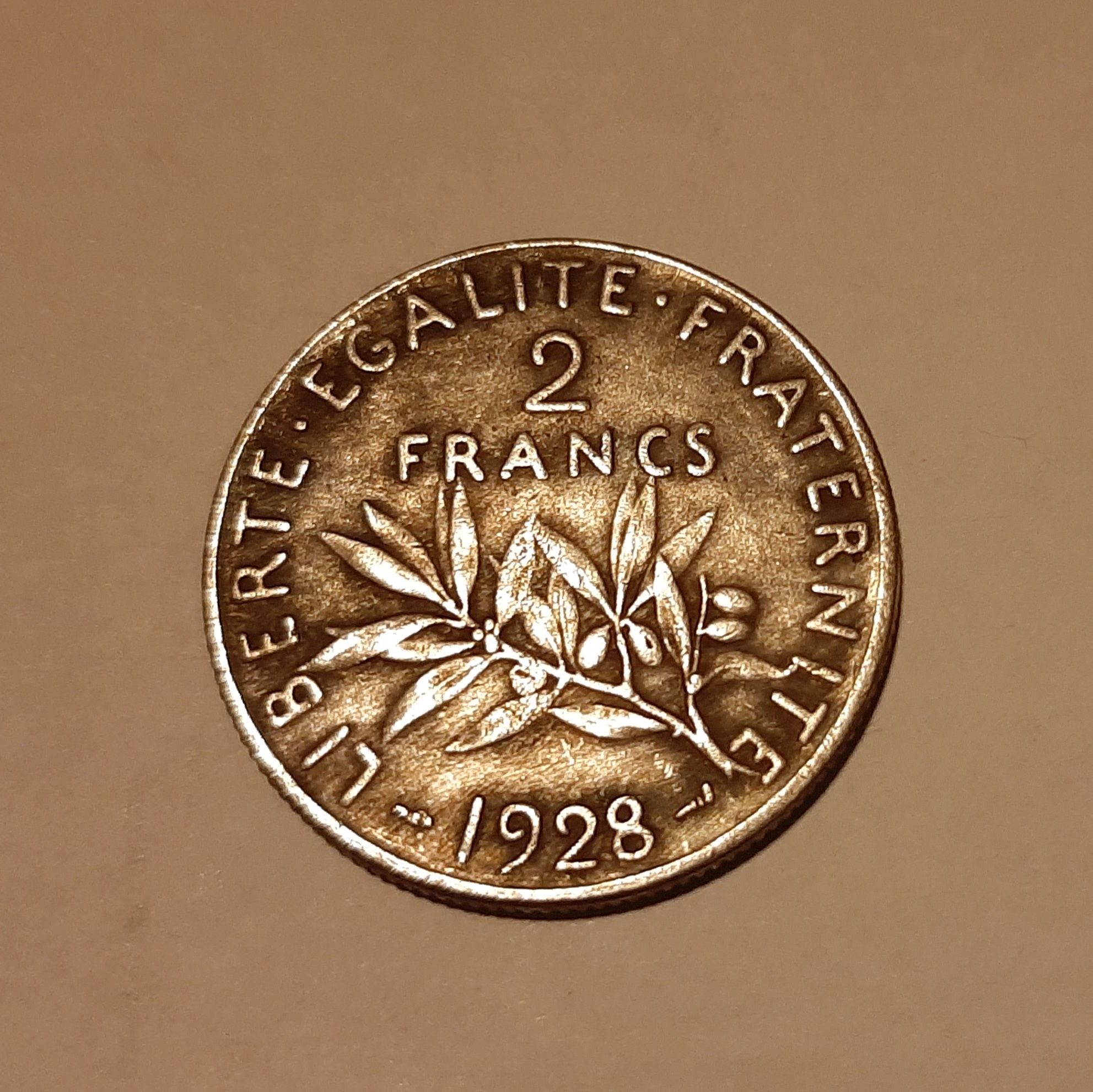 Moneta 5 franków 1928r.