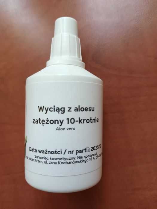 Wyciąg z aloesu 10-krotnie zatężony 60 ml dodatek do kosmetyków