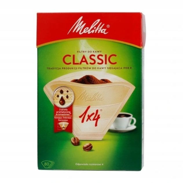 outlet filtry do kawy 40szt. melitta classic z papieru arampor brązowe