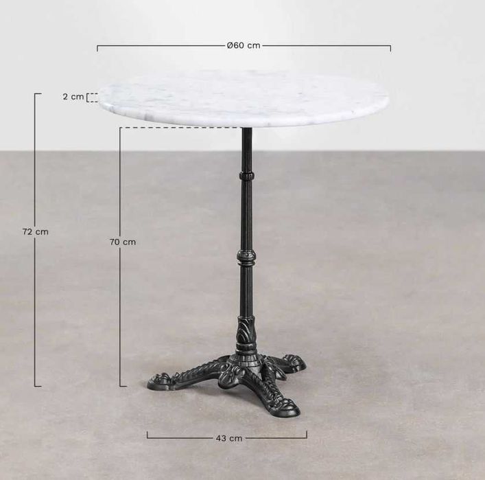 Roma Marmurowy stolik barowy Roma, NOWY