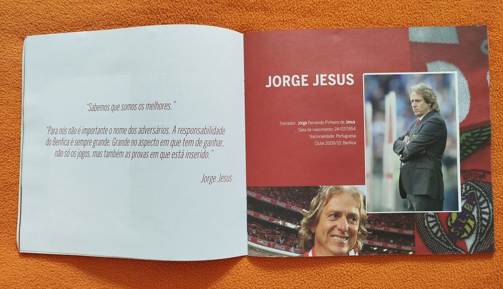 Caderneta Benfica Colecção Estrelas d'O JOGO