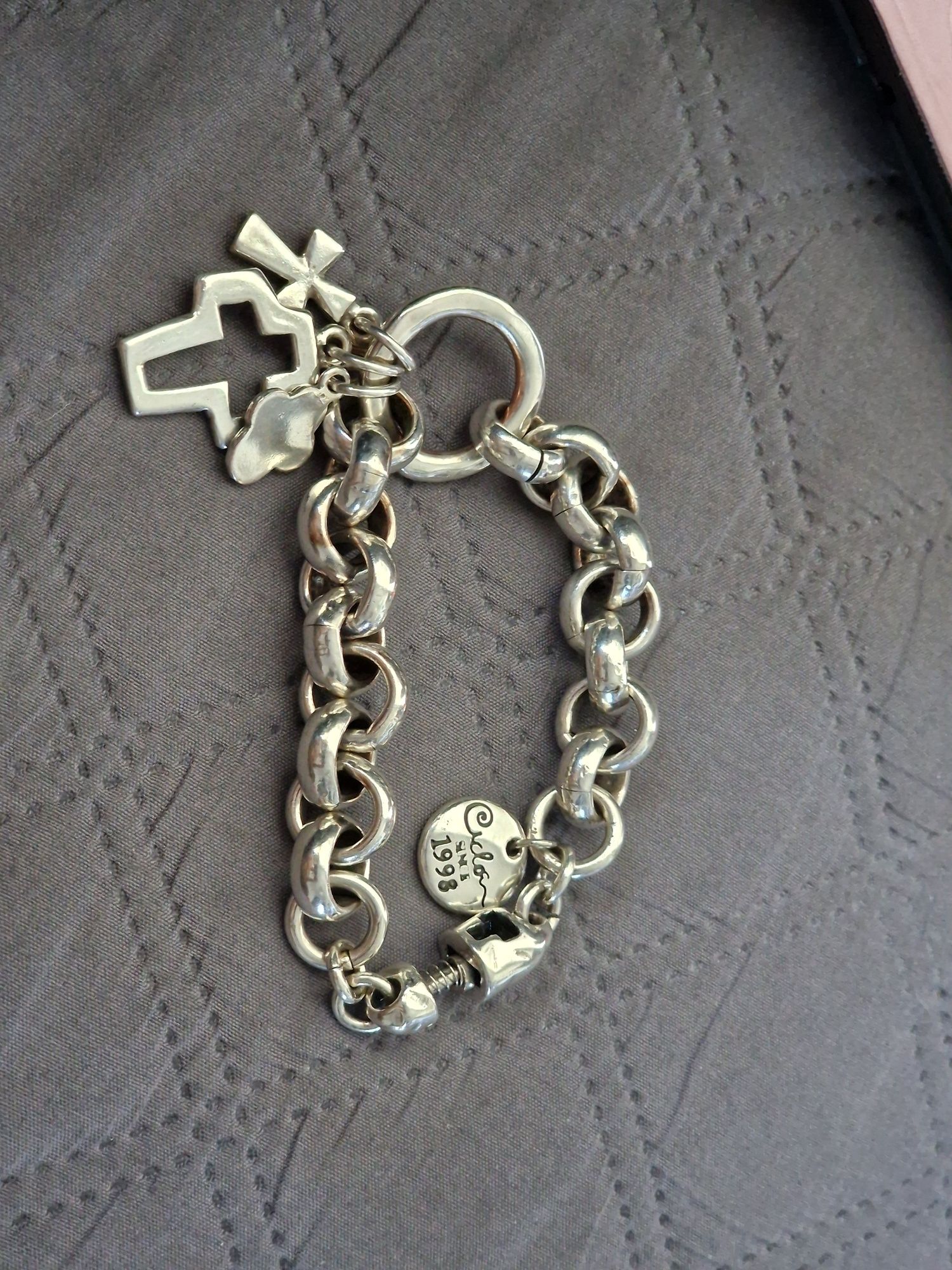 Pulseira siclon em aço cirúrgico