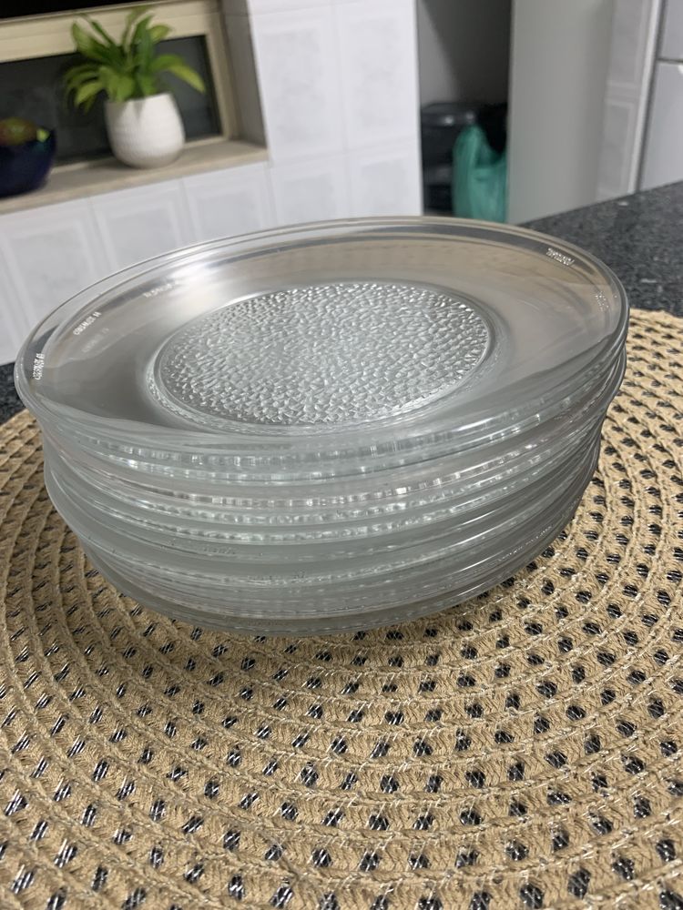 10 pratos de vidro - sobremesa