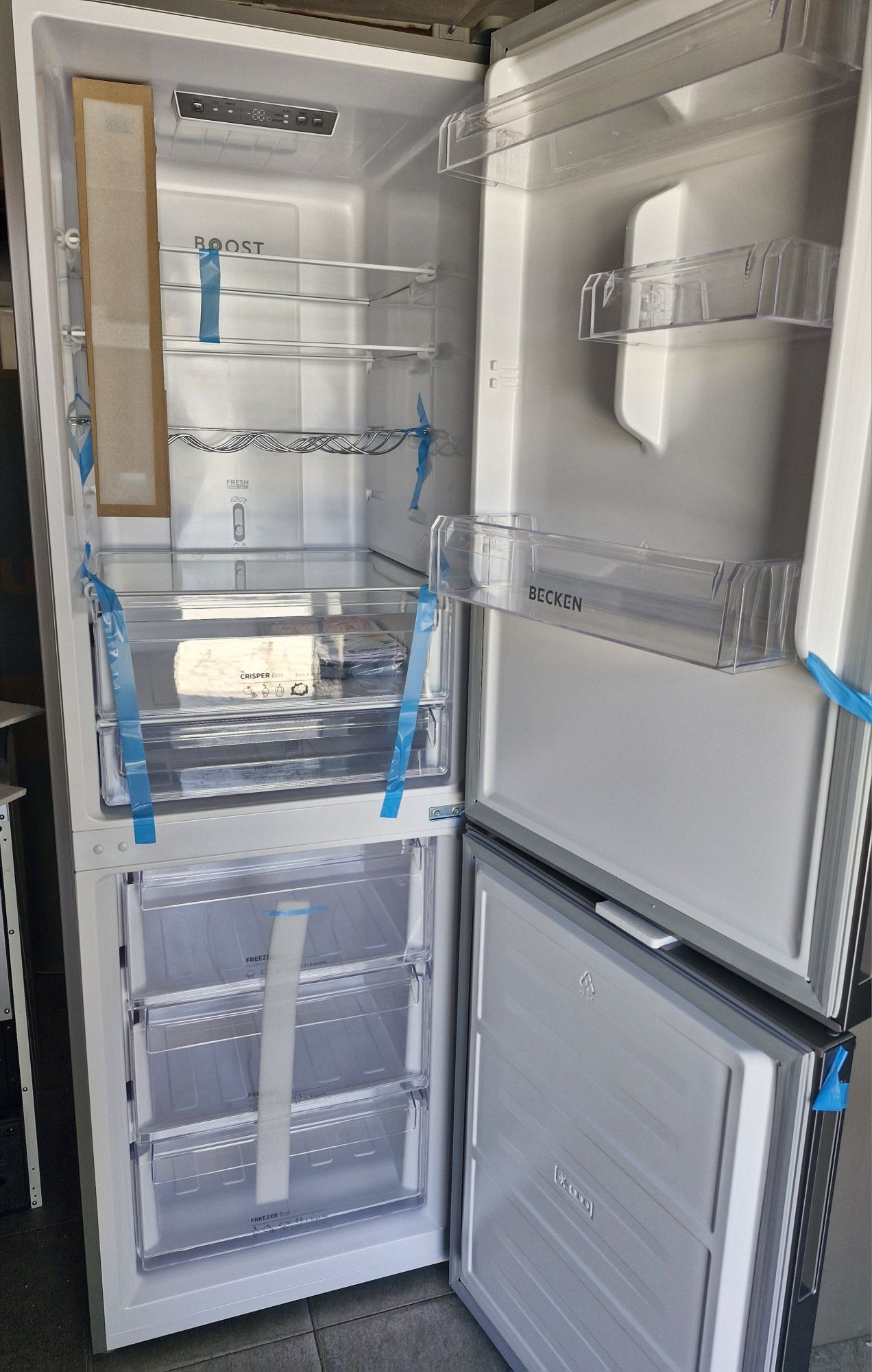 Frigorífico combinado becken inox