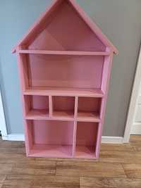 Regał półka domek różowy dla dziecka dziewczynki