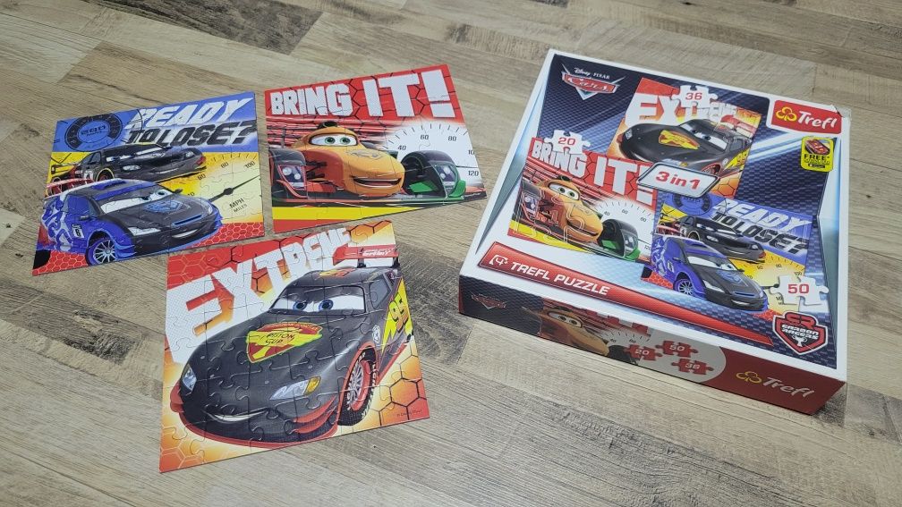 Puzzle Trefl Cars 20,36,50 elementów.