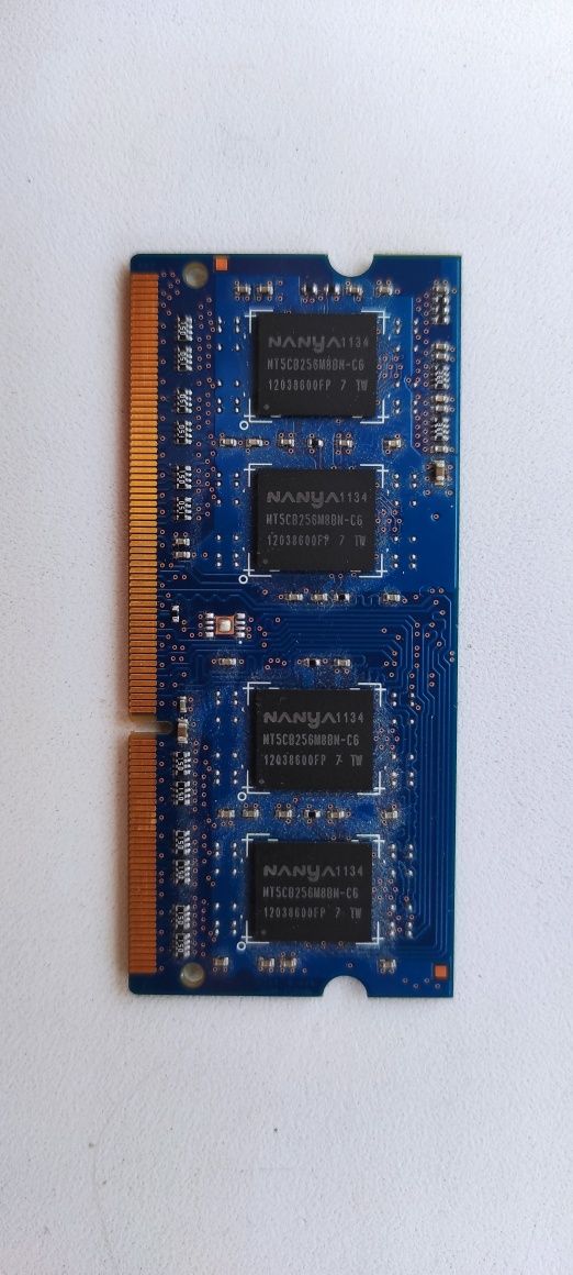 DDR3 NANYA NT2GC64B88B0NS-CG 1134.TW 2GB 1Rx8 PC3-10600S-9-10-B2 1333