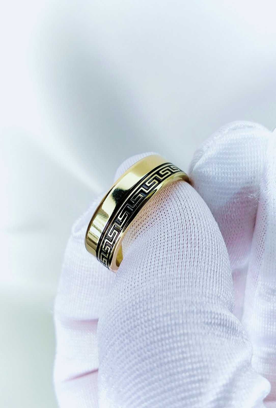 Pierścionek Obrączka Stal chirurgiczna Xuping 18K r.7