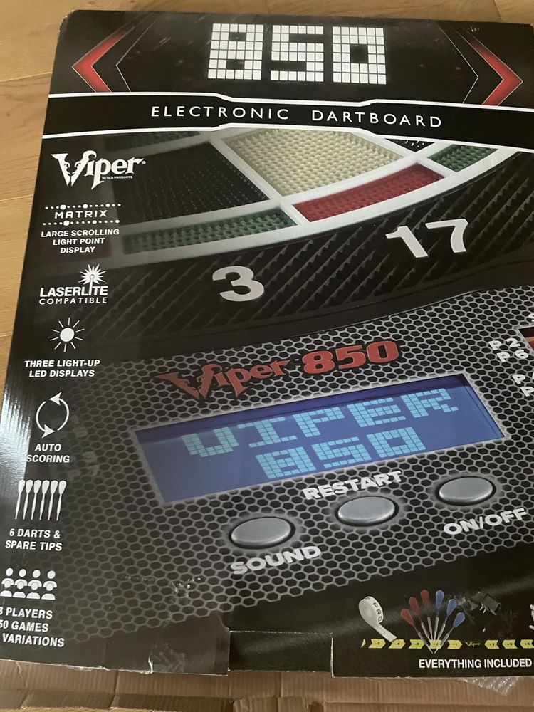 Dart, gra, Viper 850 Electronic Dartboard, Nowy