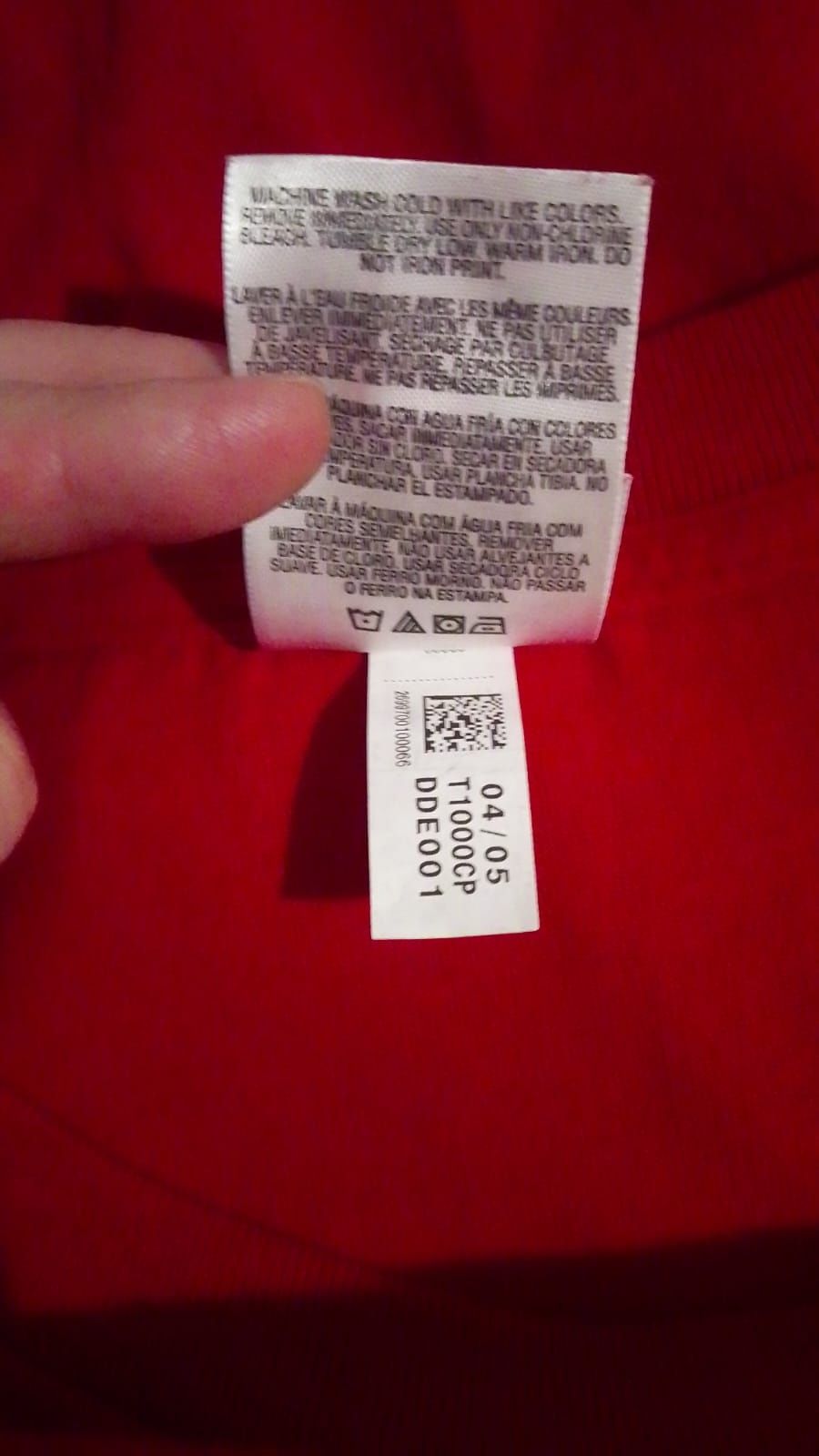 koszulka adidas czerwona