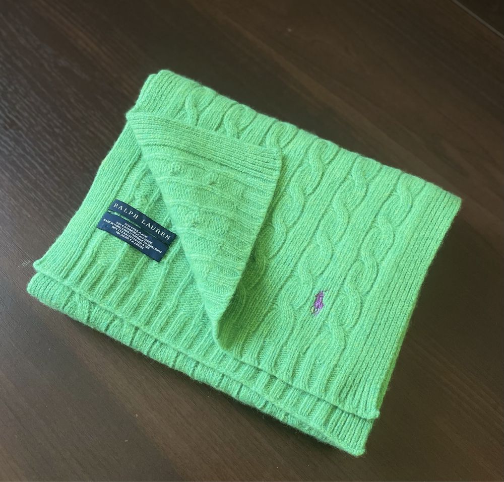 шарф вязаный polo ralph lauren шерстяной