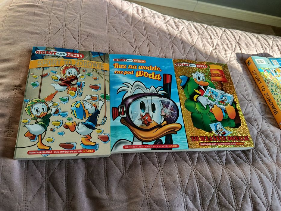 Komiks gigant Kaczor Donald Sport to zdrowie