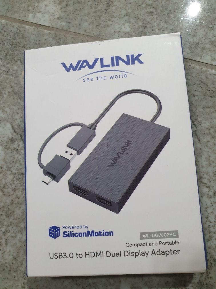 Wavlink USB 3.0 na podwójny HDMI 4K Video Adapter