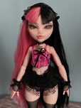 monster high lalka draculaura g3 ooak custom repaint