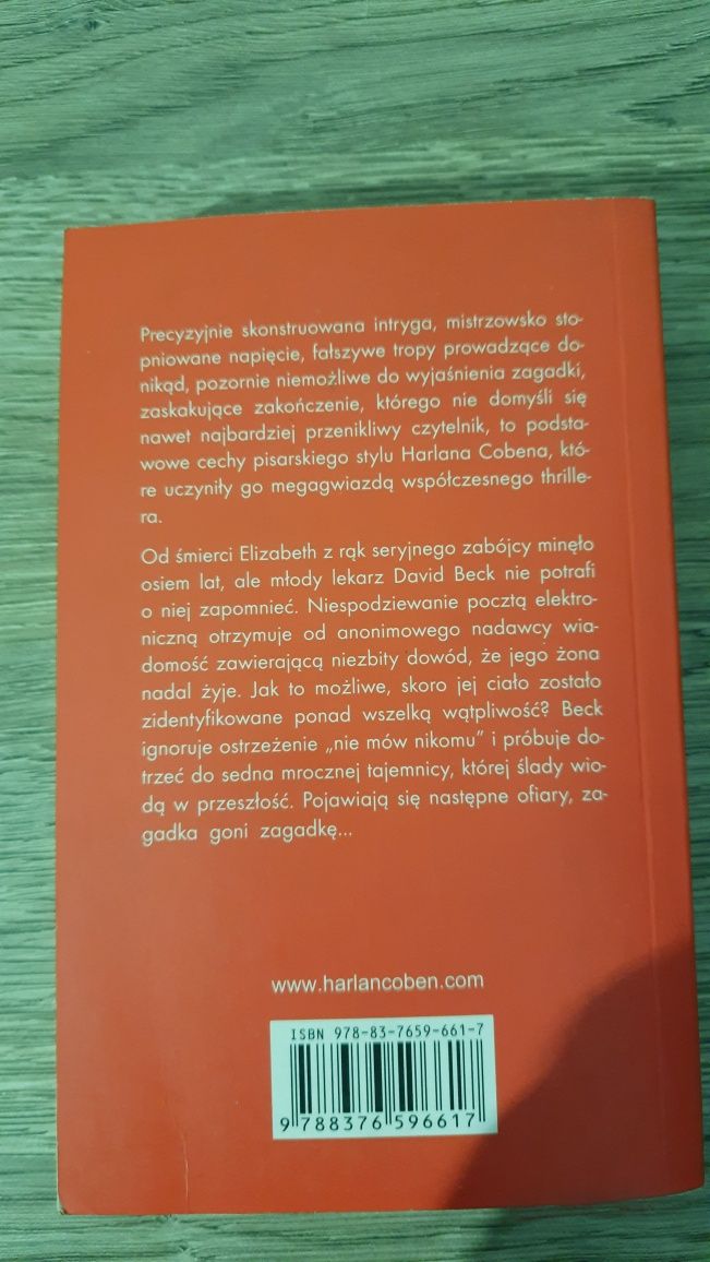 Nie mów nikomu, Harlan Coben