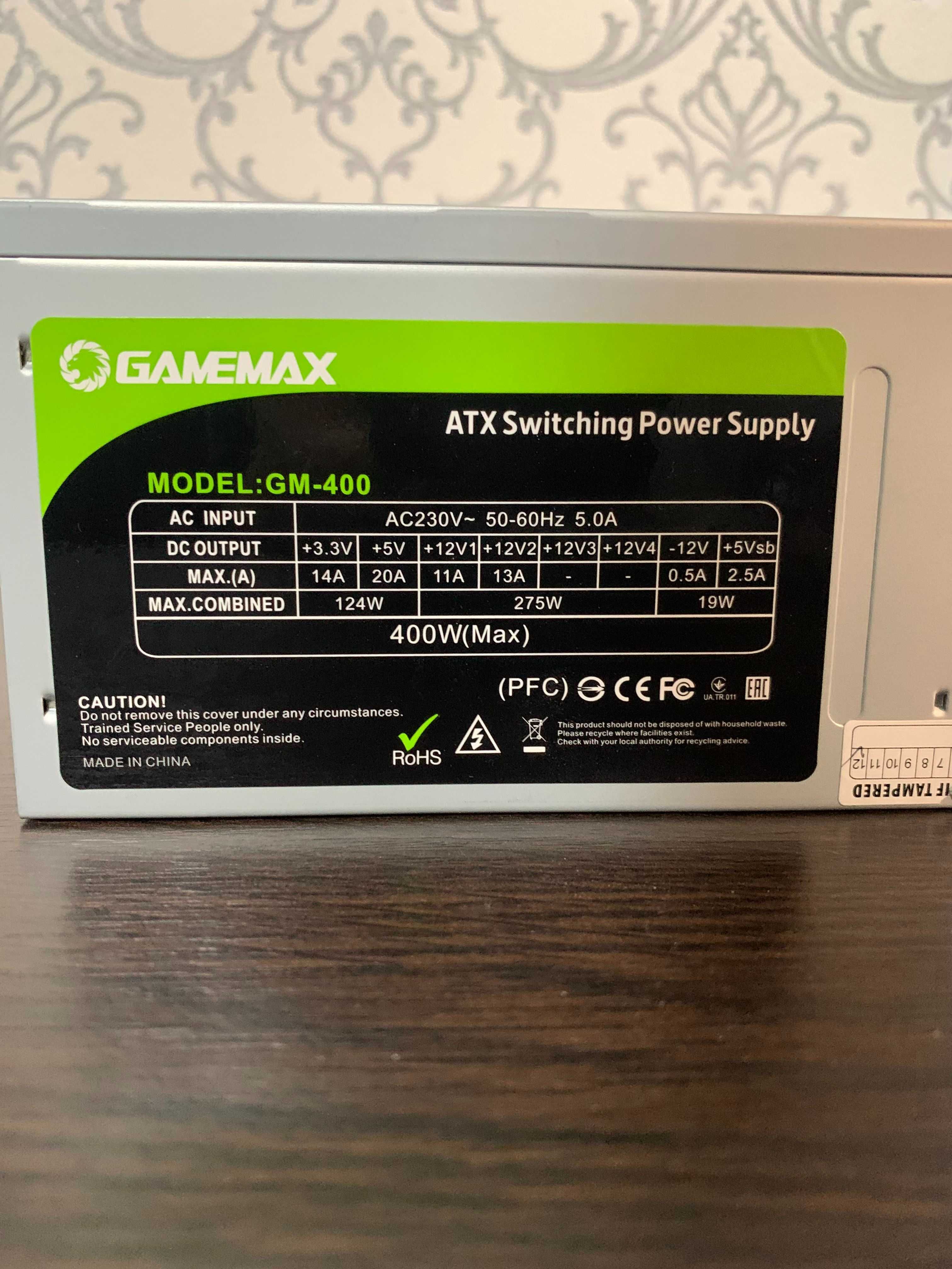 Блок живлення для пк GameMax GM-400, 400Вт