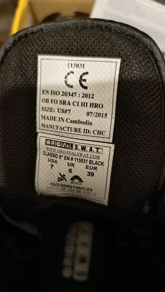 Botas SWAT classic 9 (Novas)