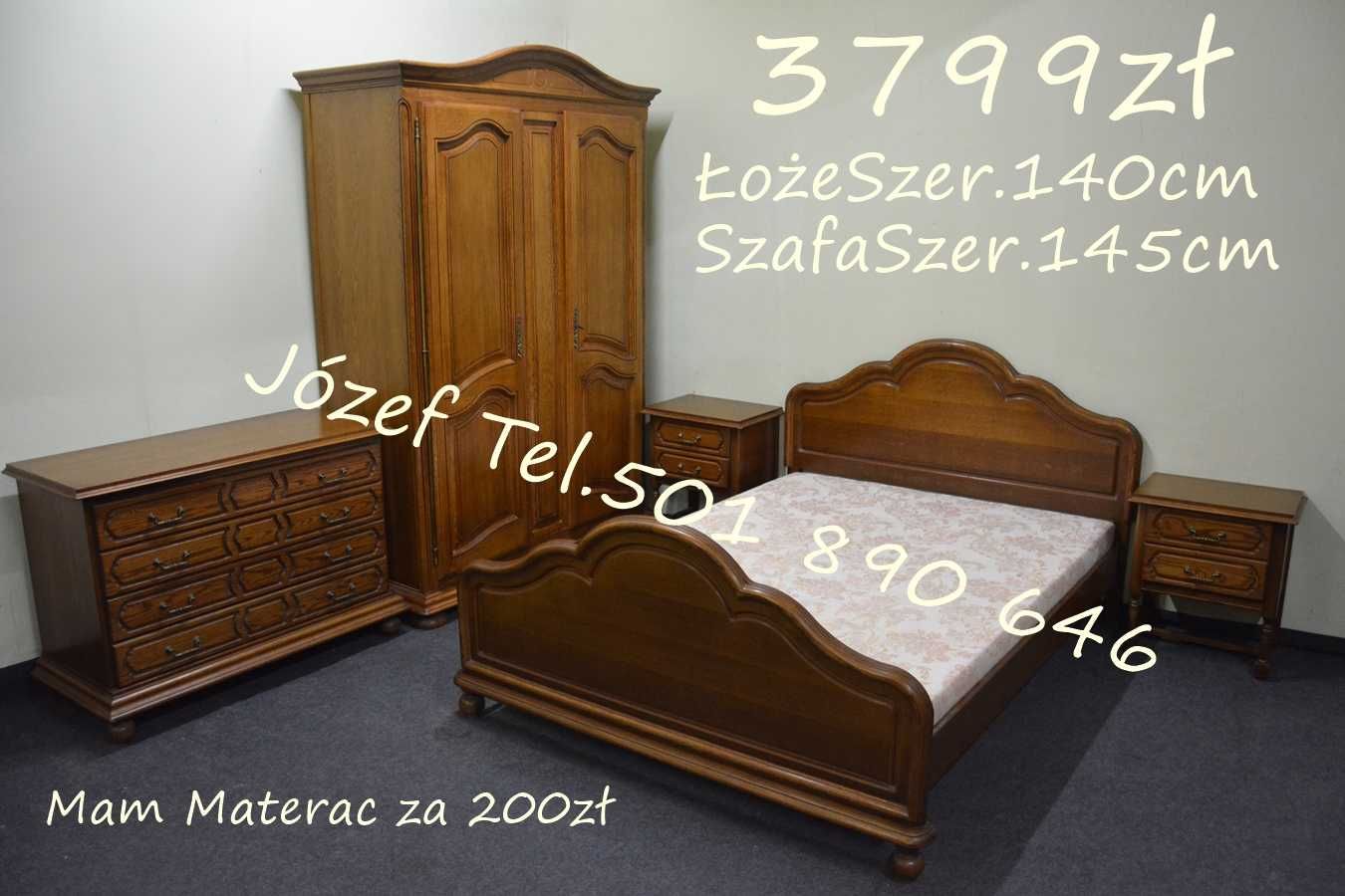 Piękna Sypialnia Dębowa oraz Stylowa // Meble do sypialni // Dowozimy