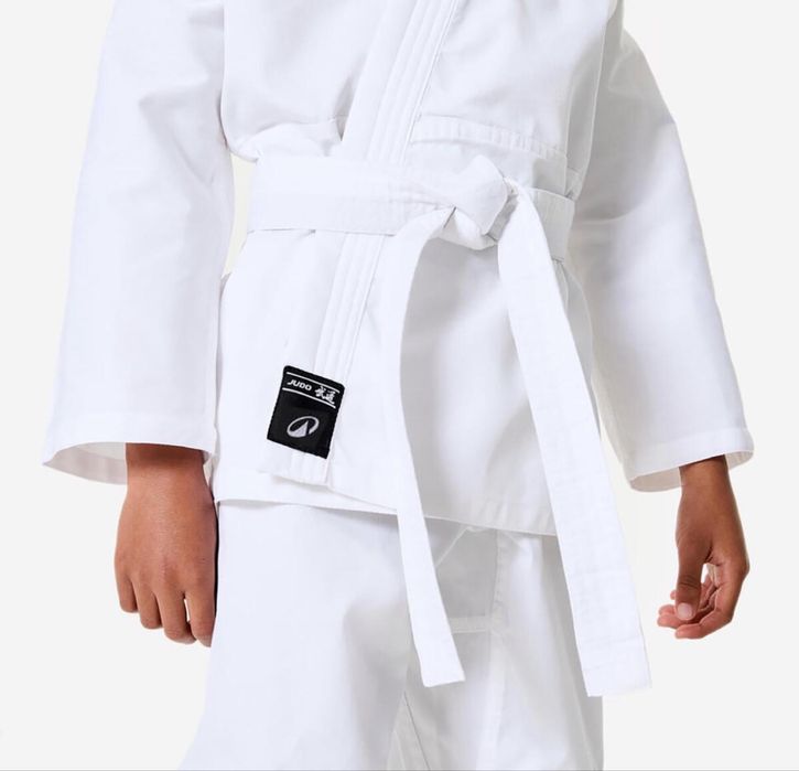Bluza karate judo / decathlon / + pas bialy / 140 cm / nowa