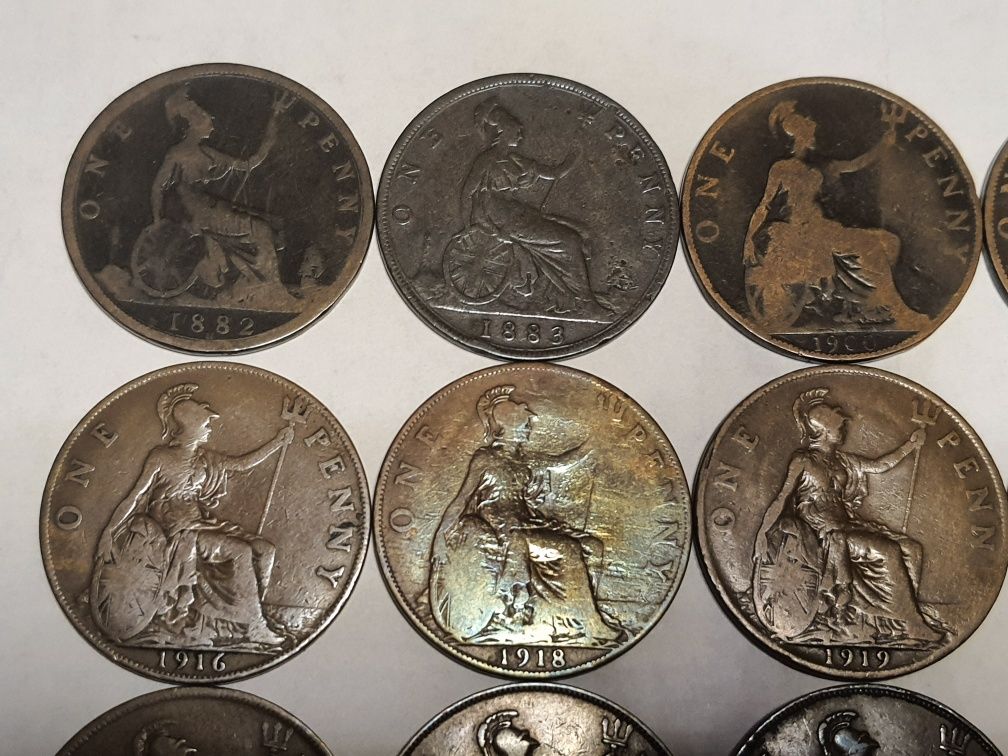 Продам монеты Великобритании 1 пенни 1882-1967.