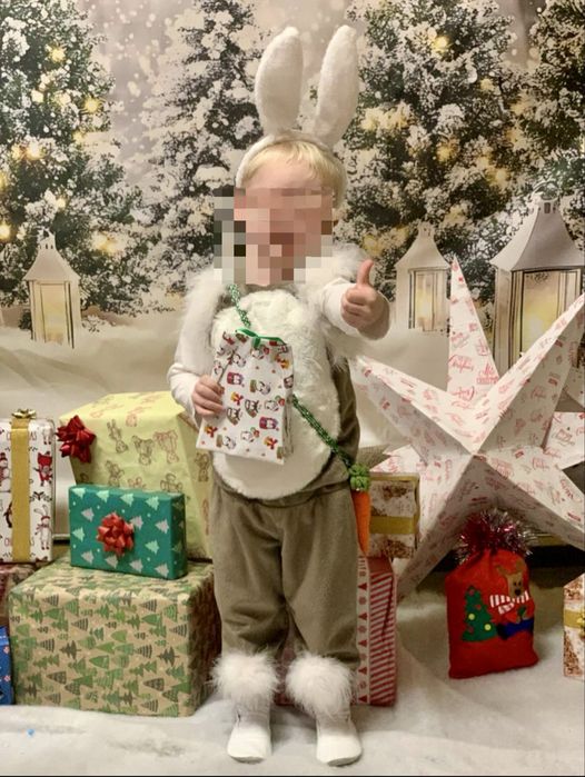 Костюм зайчика ручної роботи 3-5р