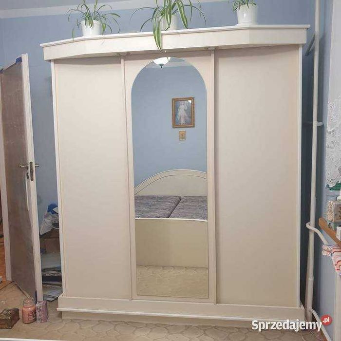 Meble do sypialni - zestaw - łóżko, szafa i szafki nocne