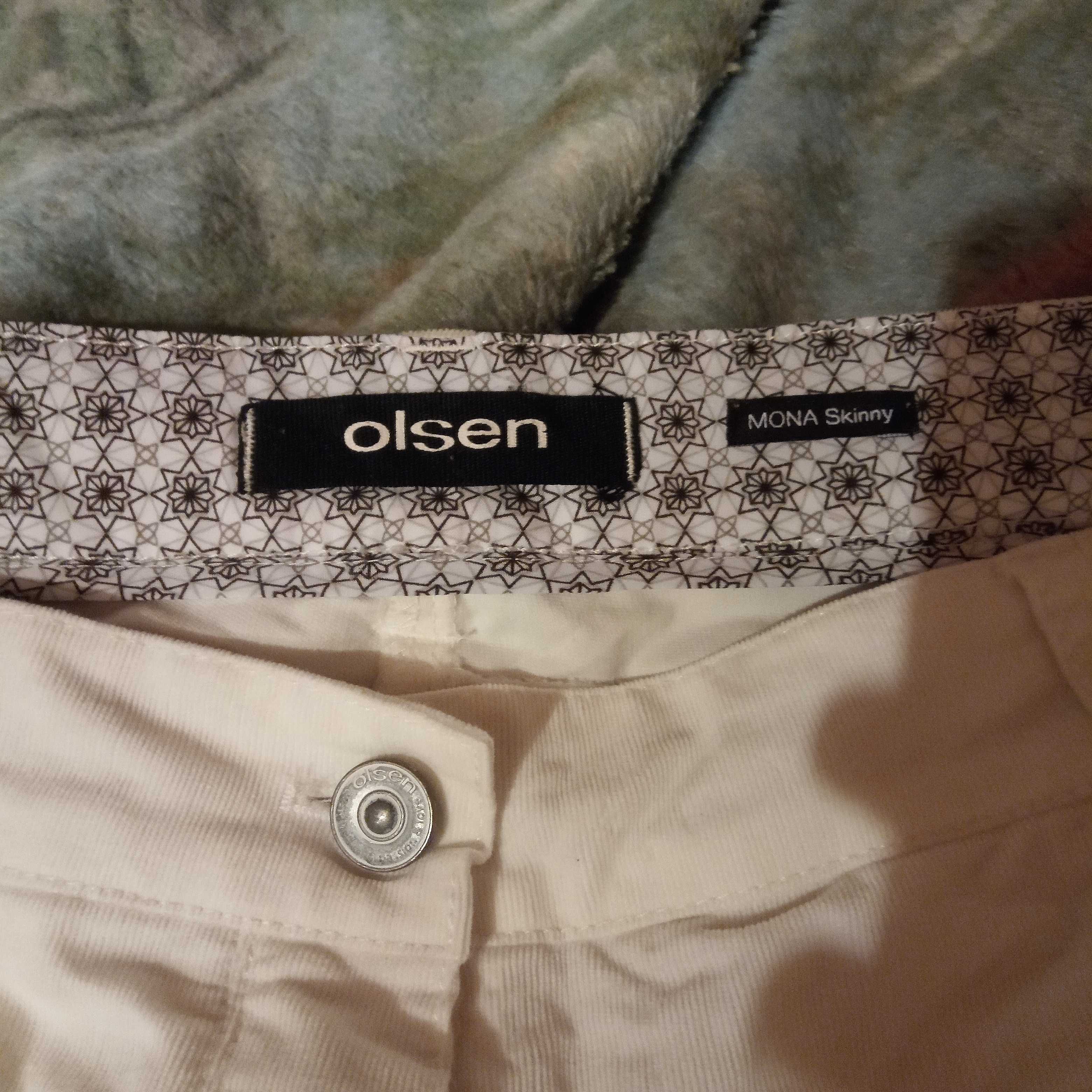 Spodnie białe damskie Olsen