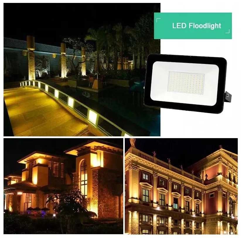 Oprawa Halogen lampa z czujnikiem ruchu  led biały zimny ip66 50w