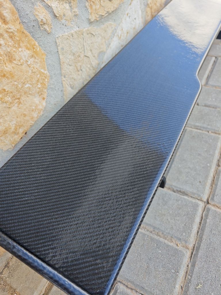 Spoiler ajustável universal carbono