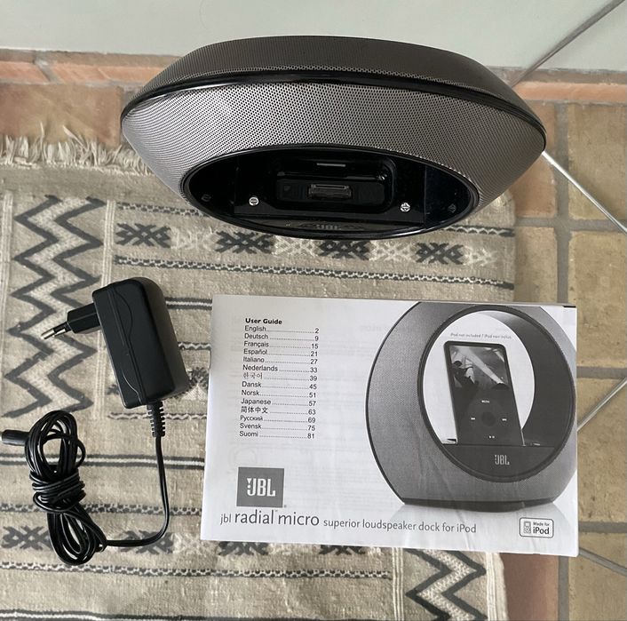 Coluna de som JBL para ligação a telemovies ou ipod