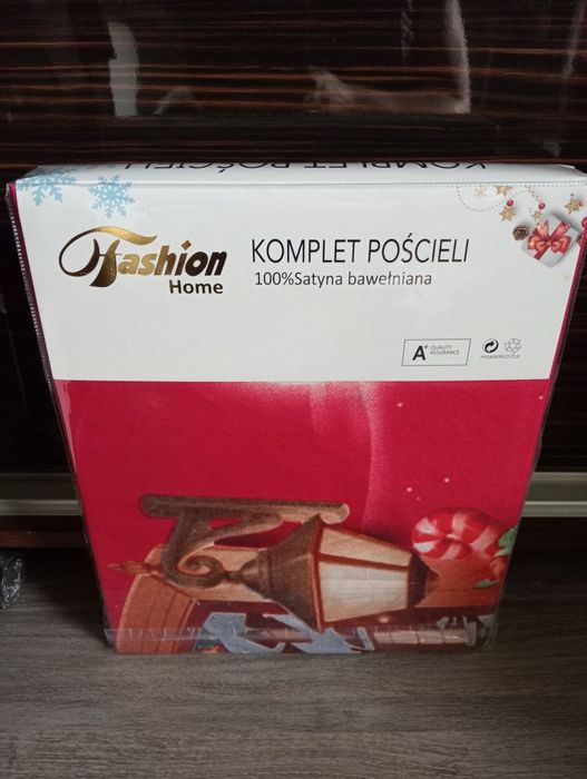 Komplet pościeli Świątecznej Fashion z prześcieradłem rozmiar 200/220