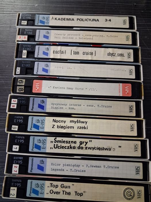 Zestaw kaset vhs