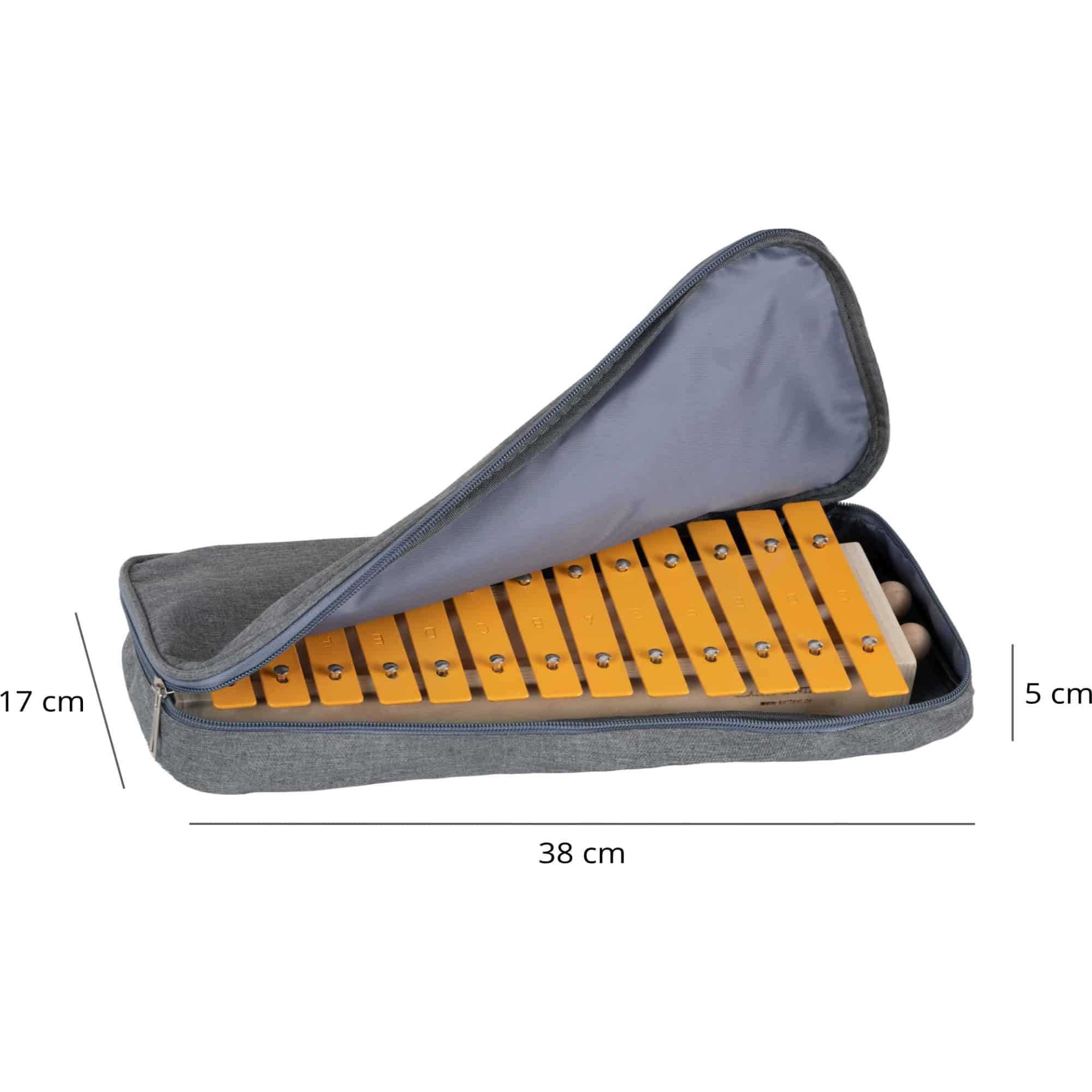 Dzwonki cymbałki chromatyczne C-dur Cantabile GS13 + etui transportowe