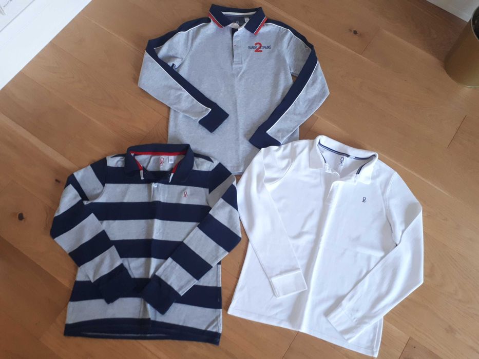 J.nowe polo z długim rękawem Okaidi chlopiece 158-164 super
