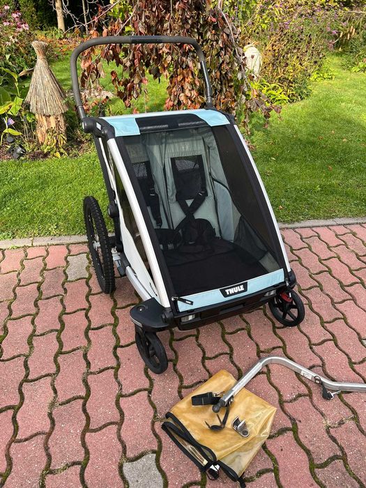 Dwuosobowa przyczepka Thule Chariot Cross 2 w kolorze Alaska
