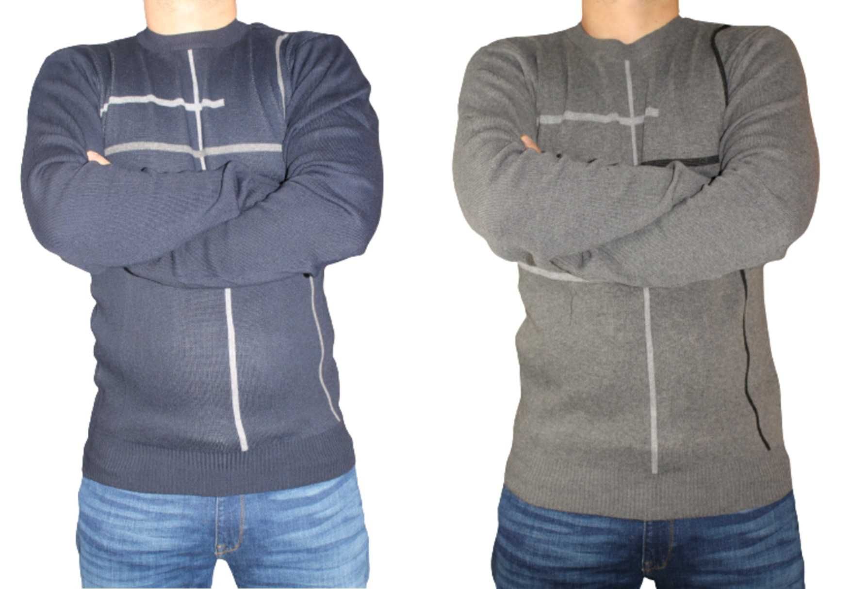 Sweter męski mix wzorów rozmiary od L do 4XL WIELKA WYPRZEDAŻ