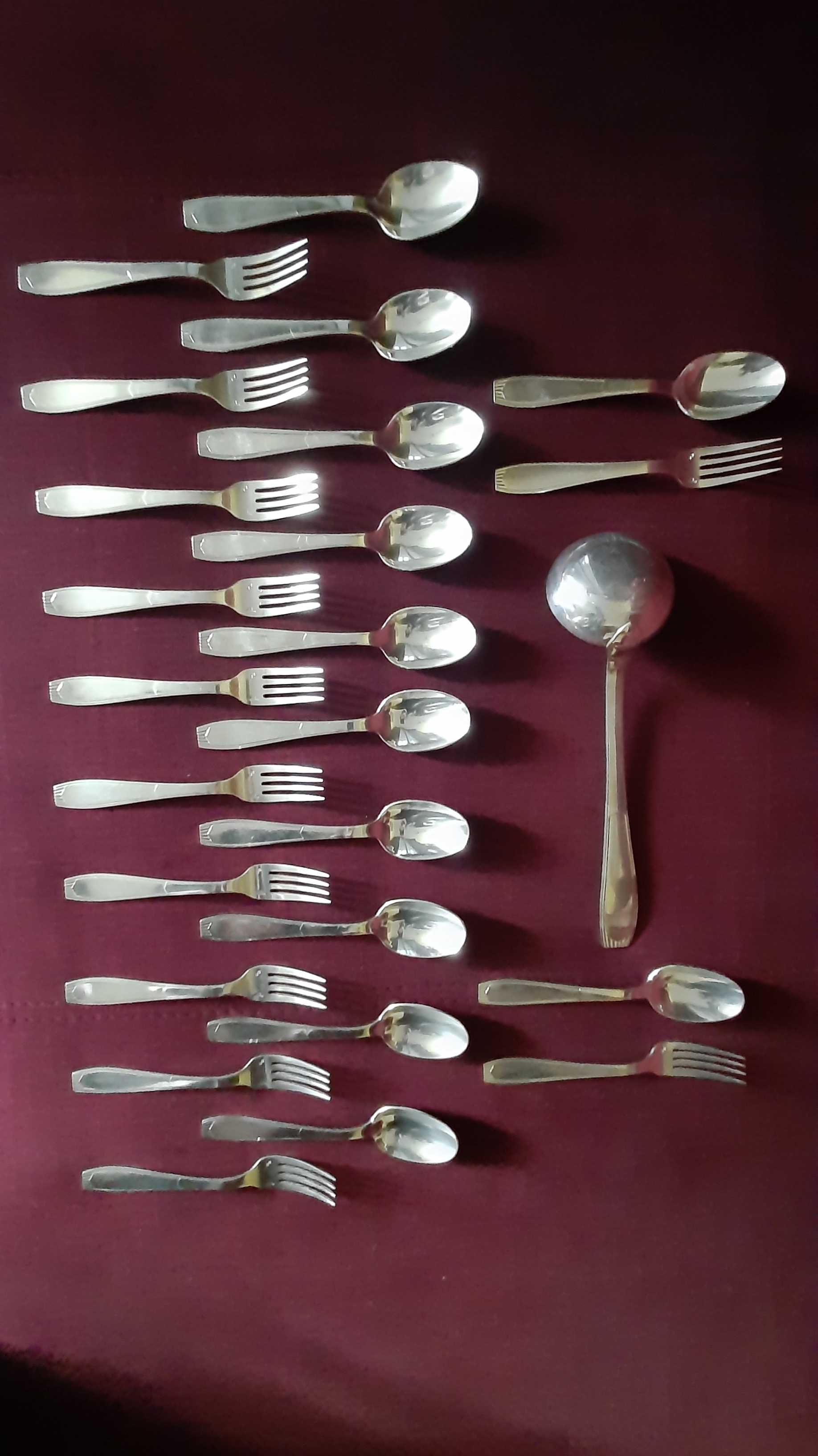 Christofle Alfenide zestaw sztućców i chochla plater Art Deco