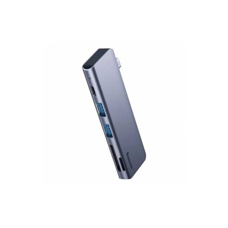Адаптер USB-C Baseus Harmonica Five-in-one HUB Adapter Grey