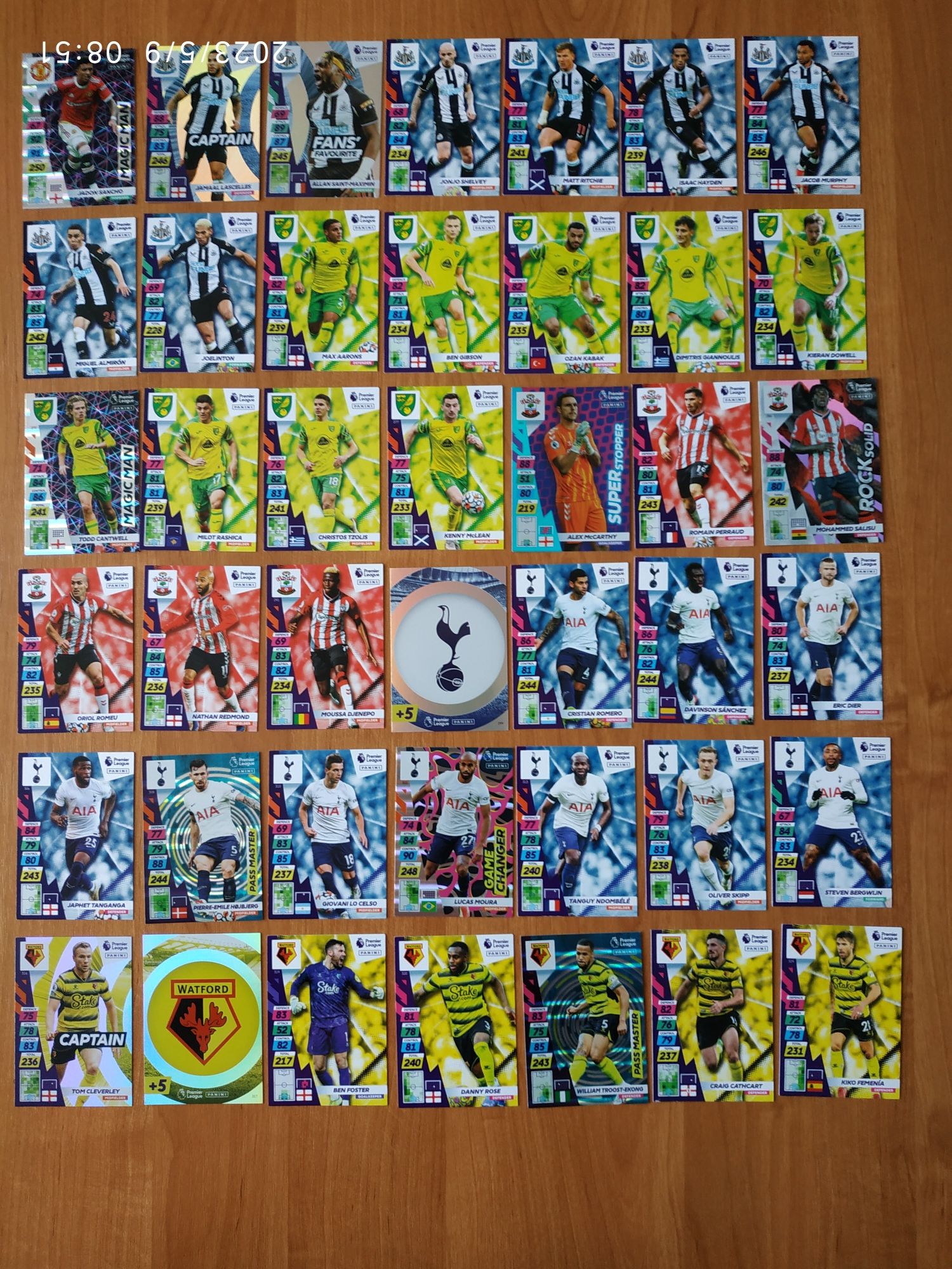 Panini Premier League Plus AXL 2022 album plus 190 kart (2 Limited