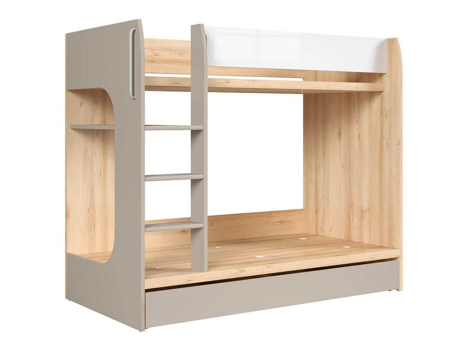 Łóżko piętrowe Namek 180x80 cm z materacami - jak nowe, na gwarancji