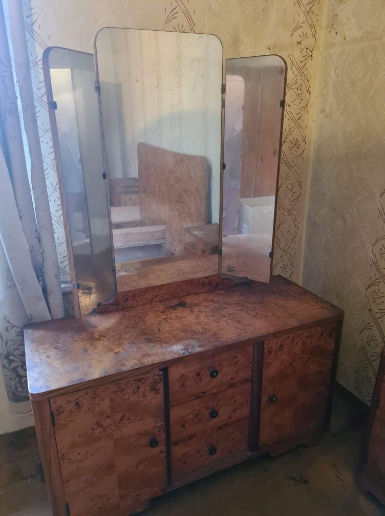 Komplet mebli z lat 50, retro, PRL