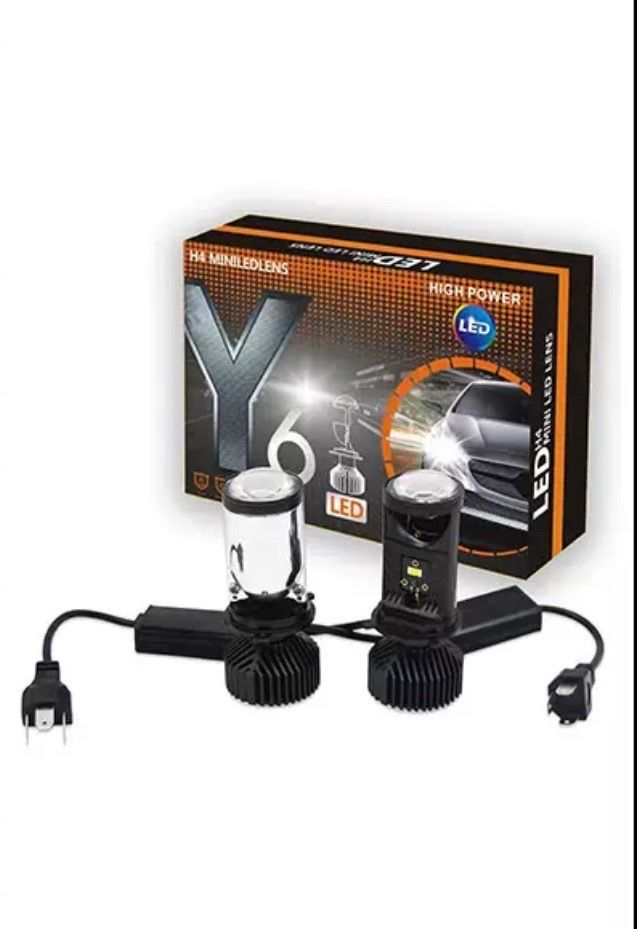 Міні BI-LED лінзи Y6 H4 50/80W 12-24V КОМПЛЕКТ 700 гр. БЕЗ ПРЕДОПЛАТ!