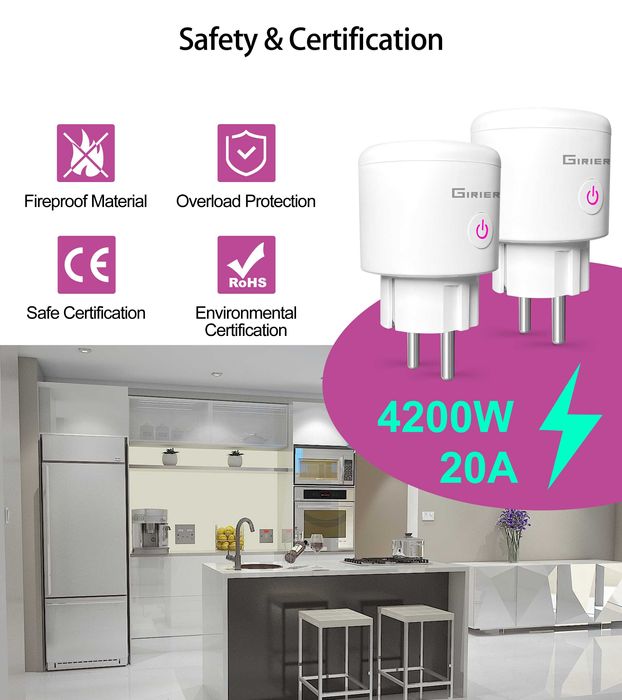 Tomada inteligente wifi plug 20A