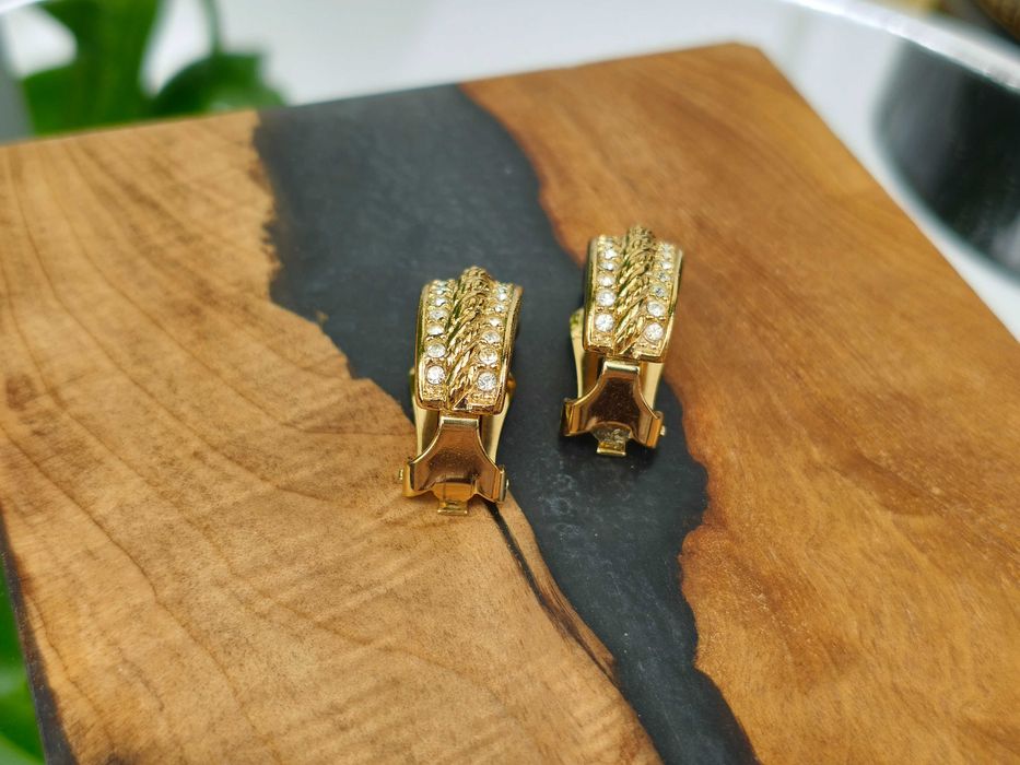 Vintage Kolczyki Dior z Cyrkoniami