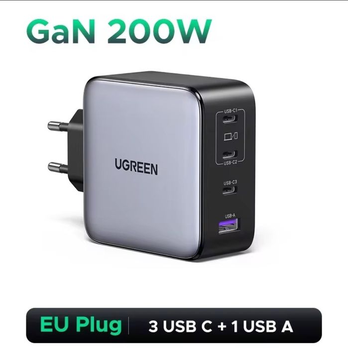 UGREEN Nexode 200w зарядка для ноутбука телефону ін гаджетів