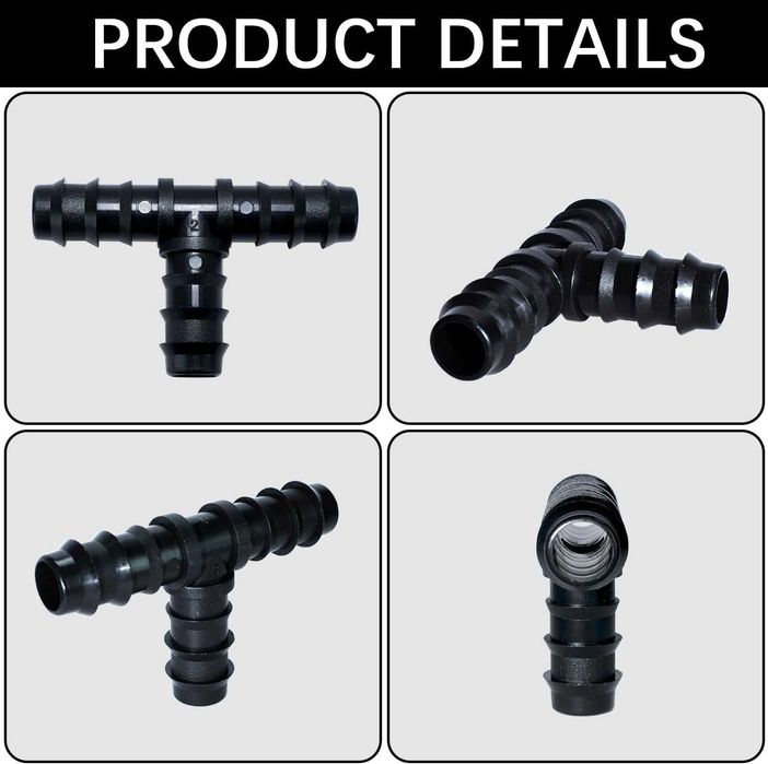 Zestaw 20 złączy 16 mm RYXZEN do systemu nawadniania ogrodu