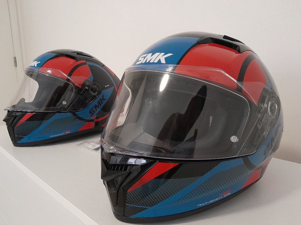 Capacete SMK Helmets - 2 UNIDADES