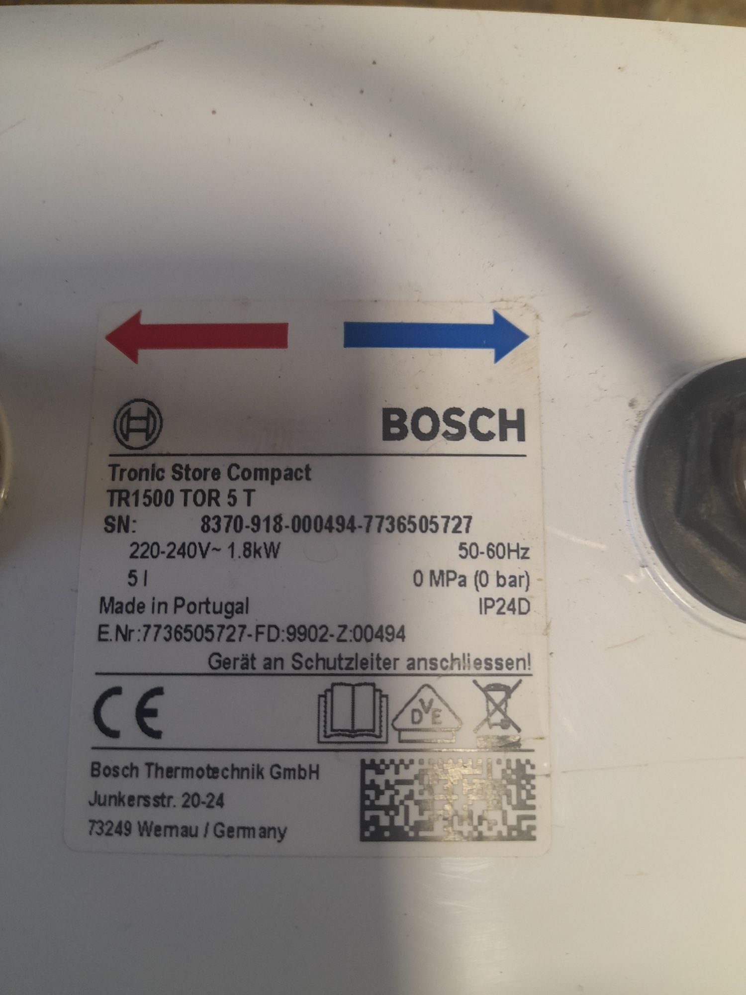 Termoflow podgrzewacz wody Bosch