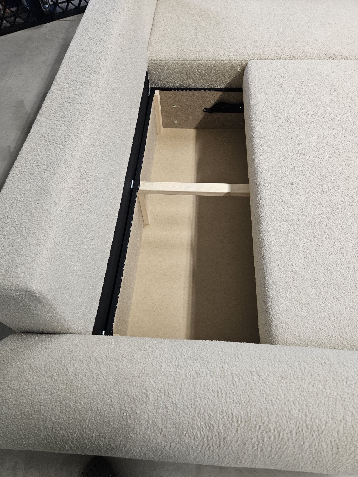 Narożnik z Funkcją spania Kanapa Sofa Sprężyny Bonnell