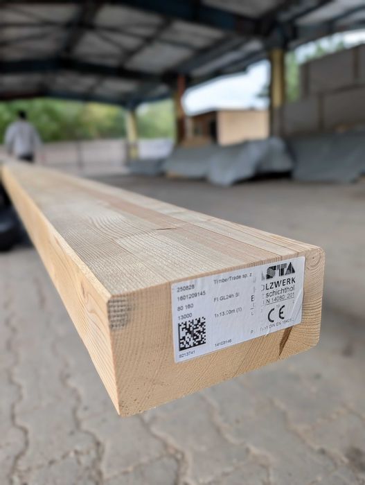 Kantówka sucha 80 x 160 mm C24 BSH belka drewno konstrukcyjne strugana